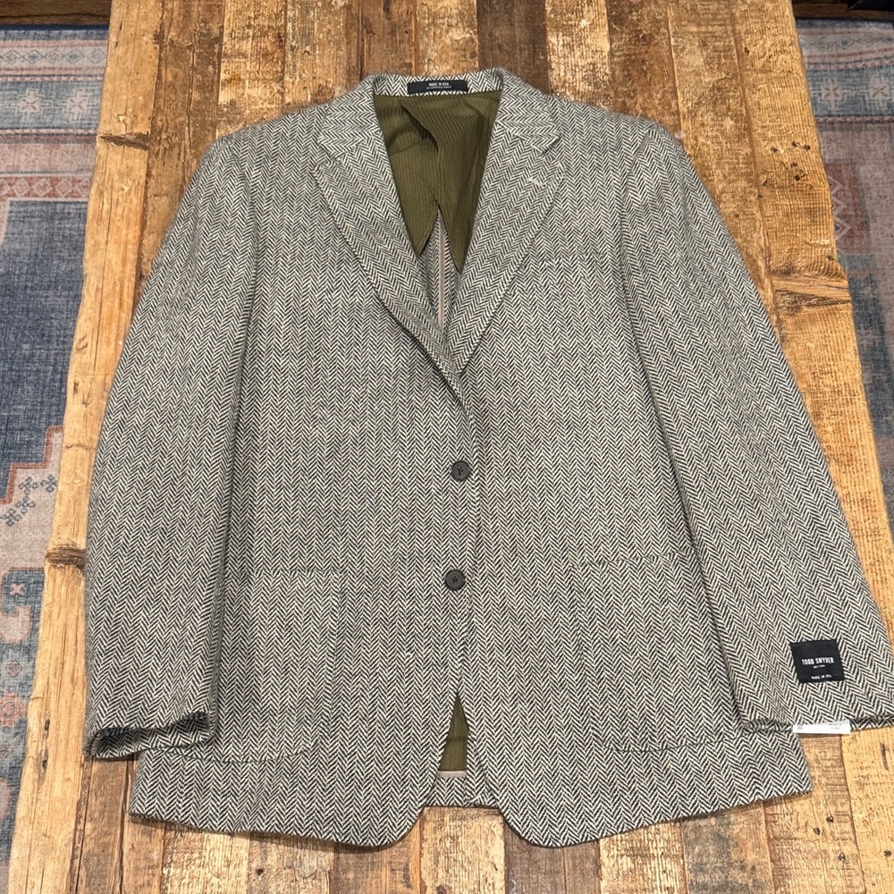 Todd Snyder Brown Herringbone Blazer